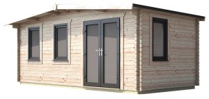 10x18 Power Chalet Log Cabin | Scandinavian Timber